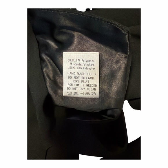 AKIRA Black Tie-Front Cutout Shrug Bolero Top XL Y2K D01 - Picture 6 of 7